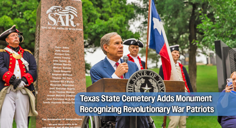 Monument Honoring Texas Revolutionary War Patriots Unveiled