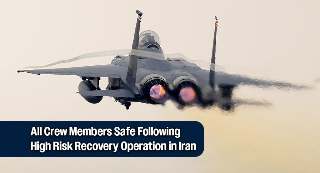 American Airmen Successfully Recovered After Aircraft Goes Down in Iran