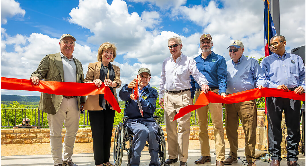 During the ribbon cutting ceremony, Governor Abbott reflected on his childhood experiences exploring the outdoors and traveling to state parks with his Boy Scout Troop. Photo: Office of The Governor