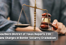 A total of 239 cases have been filed in immigration and border security-related matters from April 24-30. Image for illustration purposes
