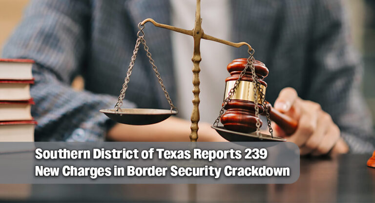 A total of 239 cases have been filed in immigration and border security-related matters from April 24-30. Image for illustration purposes