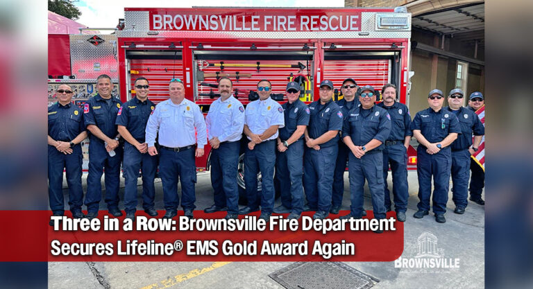 Brownsville FD Earns Lifeline® EMS Gold Achievement Award for 3rd Consecutive Year