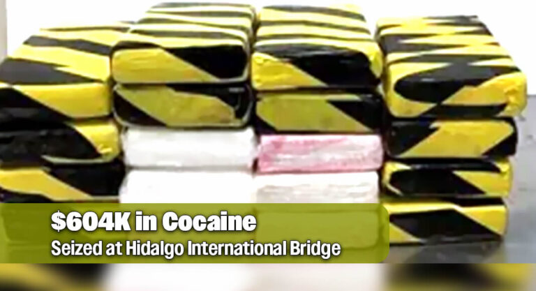 CBP Officers Seize $604K in Cocaine at Hidalgo International Bridge