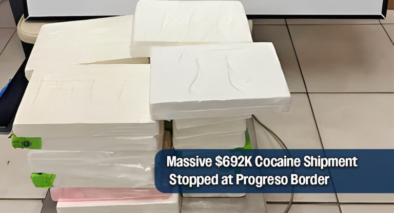 $692K in Cocaine Intercepted by CBP Officers at Progreso Port of Entry