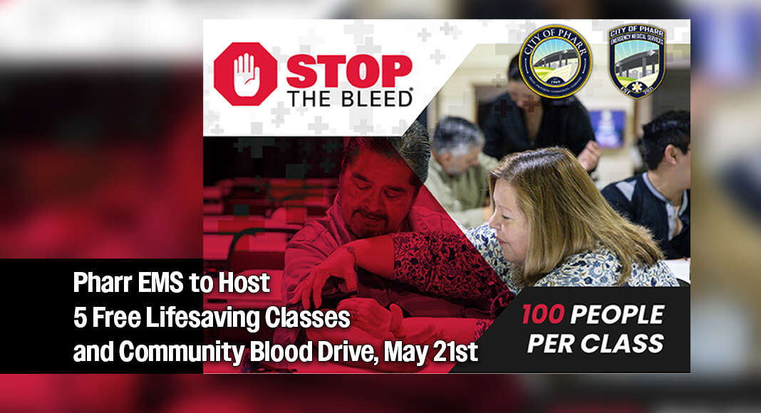 The training courses will take place on Thursday, May 21, 2026, at Pharr ONE, located at 1121 E. Nolana Ave., Pharr, TX 78577. Courtesy image