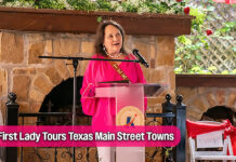 First Lady Cecilia Abbott Spotlights Historic Preservation in Main Street Tour