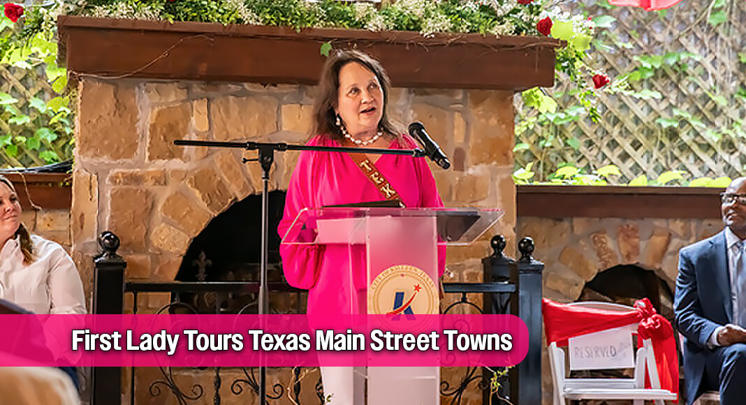 First Lady Cecilia Abbott visited the cities of Killeen and Borger as part of this year's Texas Main Street Program. Photo: Office of the Governor