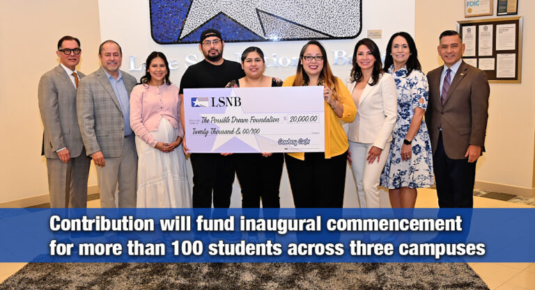 Lone Star National Bank Supports Adult High School Graduation With $20,000 Donation