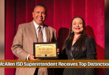 McAllen ISD Superintendent earns award through support of Fine Arts