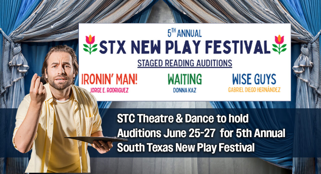 South Texas College (STC) Theatre & Dance will hold auditions for its 5th Annual South Texas New Play Festival’s stage readings. Image fo illustration purposes
