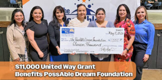 United Way Investment: $11,000 Boost for The PossAble Dream Foundation
