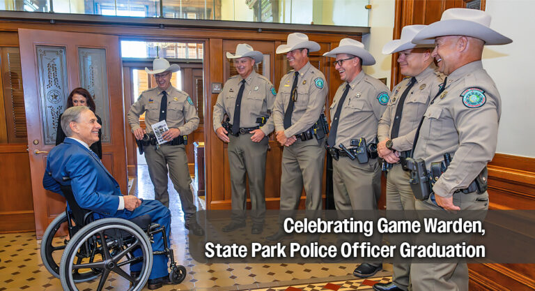 Governor Celebrates Game Warden, State Park Police Officer Graduation