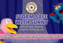 “Storm Safe with Sunny” Puppet Shows to Teach Children Hurricane Preparedness throughout June and July