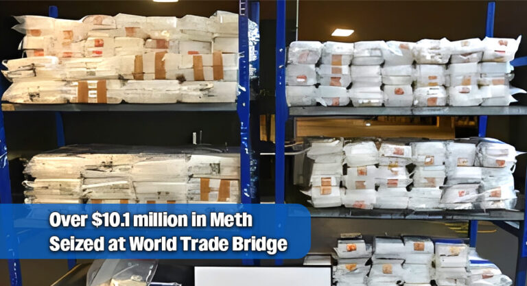 CBP Officers Seize over $10.1 million in Meth at World Trade Bridge 