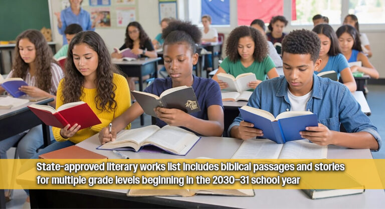 Texas State Board of Education Approves Bible Stories for Required Public School Reading List