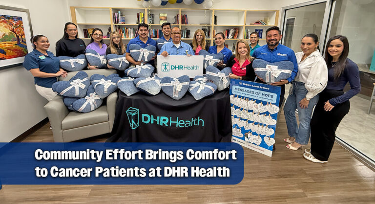 Teaming Up to Deliver Blankets and Comfort to Cancer Patients at DHR Health