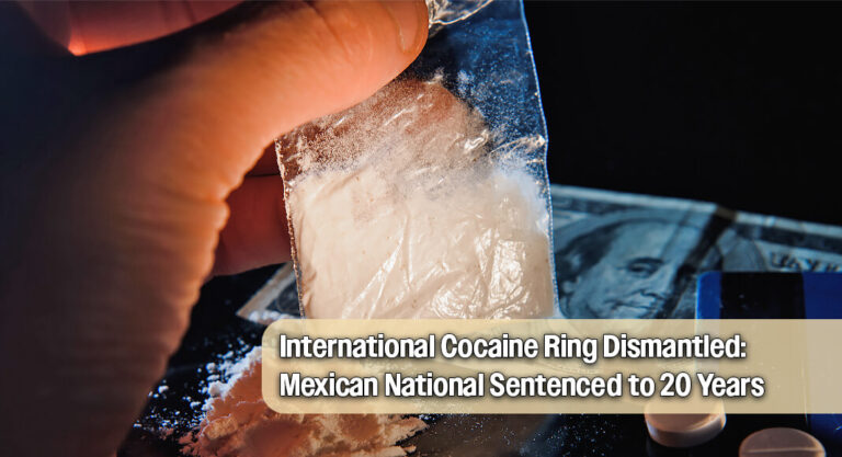 20-Year Prison Sentence Handed to Mexican National for International Cocaine Conspiracy