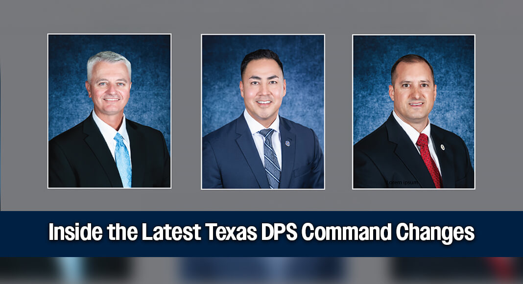 Jason Hester, Chief, Infrastructure Operations Division, Gabriel L. Ortiz, Chief, Infrastructure Operations Division, and Ralph Ohland, Region Chief, Capitol Region. Photo: Texas DPS