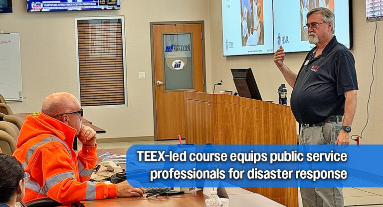 Local Public Works and Service Crews Complete Critical Disaster Response Course