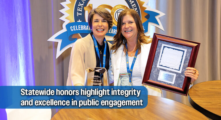 Rivera Honored with Statewide Ethics Award; Communications Team Earns TAMIO Recognition