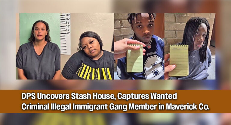 DPS Uncovers Stash House, Captures Wanted Criminal Illegal Immigrant Gang Member