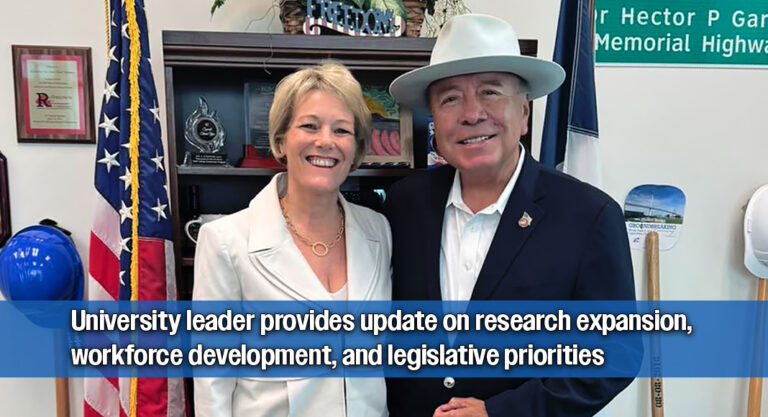 Senator Hinojosa Highlights Texas A&M Corpus Christi Research Growth After Meeting With President Kelly Miller