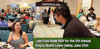 Food Bank RGV’s to 5th Anniversary Empty Bowls Lower Valley, June 25th
