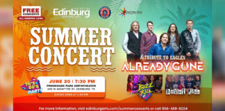 City of Edinburg’s Second FREE Summer Concert, June 20th