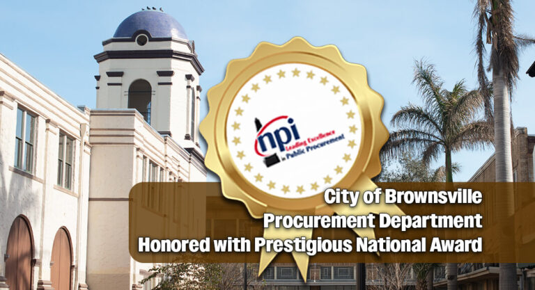 City of Brownsville Procurement Department Honored with Prestigious National Award