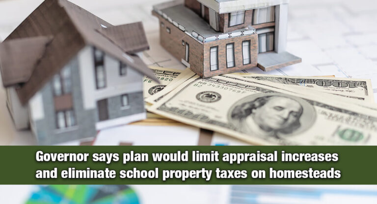 Abbott Proposes Property Tax Changes for Texas Homeowners