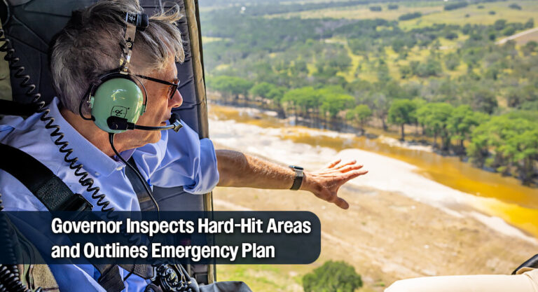 Governor Surveys Flood-Damaged Areas, Provides Update On Texas’ Severe Weather Response