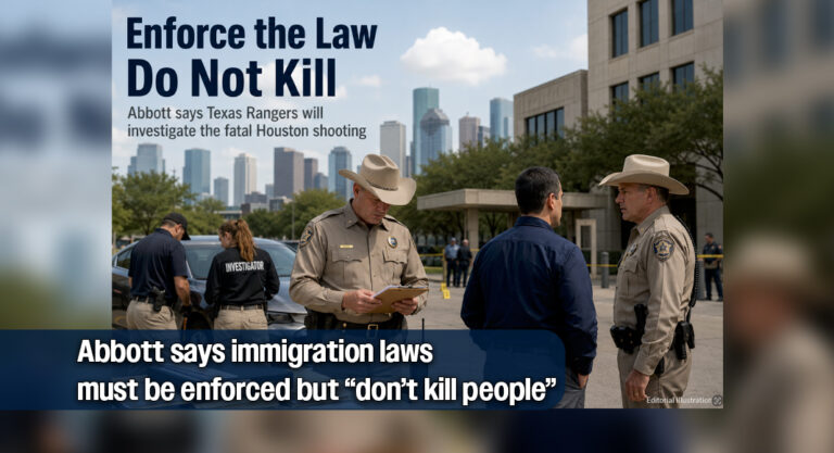 Abbott Orders Texas Rangers Investigation Into Fatal Shooting During Federal Immigration Operation