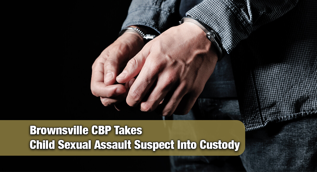 U.S. Customs and Border Protection officers at Brownsville and Matamoros International Bridge encountered a man wanted by the Harlingen Police Department on an outstanding warrant for sexual assault of a child. Image for illustration purposes