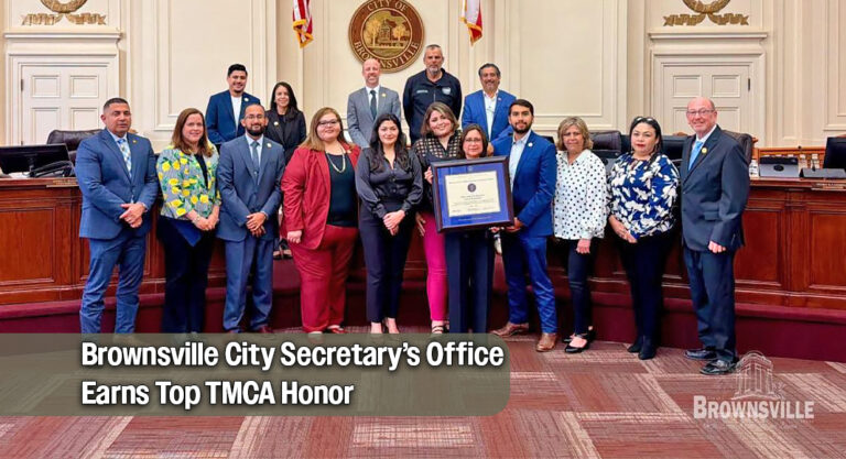 Brownsville City Secretary’s Office Earns Prestigious TMCA Achievement of Excellence Award 