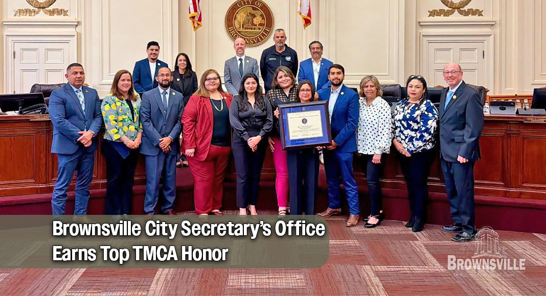 The City of Brownsville’s Office of the City Secretary has been awarded the Texas Municipal Clerks Association, Inc. (TMCA) Achievement of Excellence Award. Image courtesy of The City of Brownsville