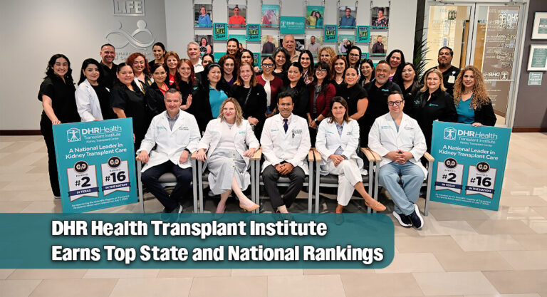 DHR Health Transplant Institute Earns Top State and National Rankings