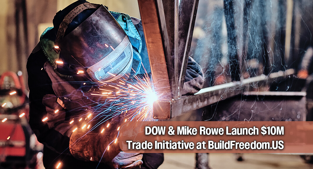The Department of War today announced the launch of the Build Freedom workforce development initiative. Under Secretary of War for Acquisition and Sustainment Michael P. Duffey will present a $10 million investment to skilled trades advocate Mike Rowe to support the mikeroweWORKS Foundation Scholarship program. Image for illustration purposes