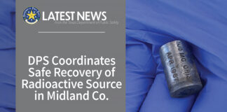 DPS Leads Successful Recovery of Radioactive Source in Midland County