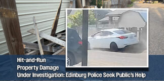 Edinburg PD Needs Public’s Help Identifying Vehicle in Hit-and-Run Property-Damage Case