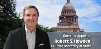 Governor Appoints Howden as Texas Secretary of State
