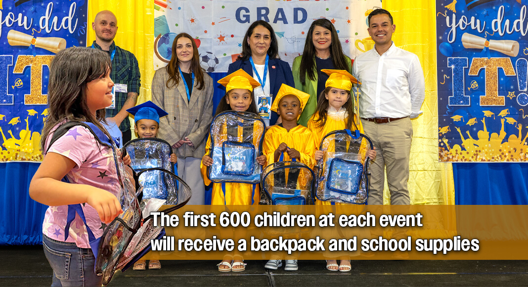 As part of the growing Backpacks for Bright Futures initiative, IDEA Public Schools in the Rio Grande Valley is excited to host six free back-to-school backpack giveaways throughout July and August at campuses across the region. Images courtesy of IDEA Public Schools