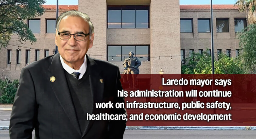 Laredo Mayor Dr. Víctor D. Treviño. Photo Texas Border Business. Bgd Image: City of Laredo.com