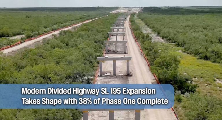Major Regional Highway Expansion SL 195 Phase One Reaches 38% Completion
