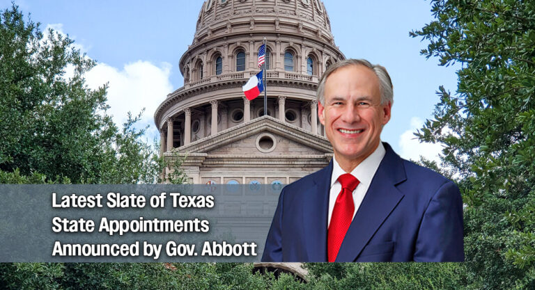 Governor Abbott Announces Latest Round of Statewide Board and Advisory Appointments