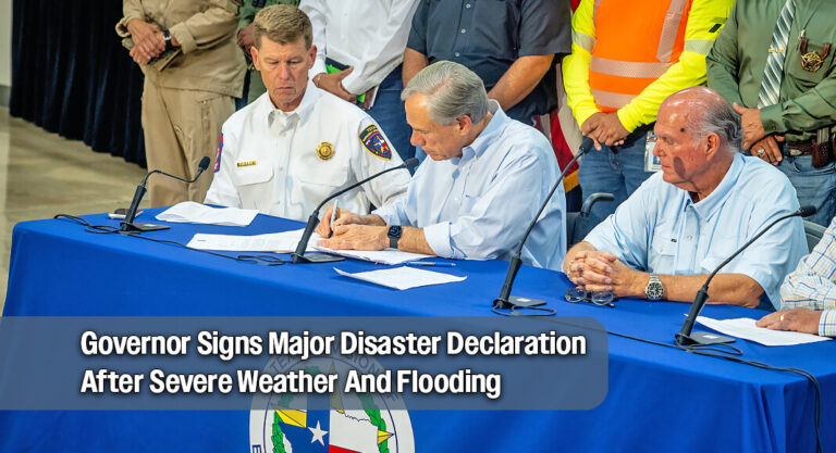 Governor Signs Major Disaster Declaration After Severe Weather And Flooding