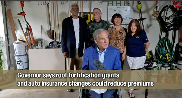 Abbott Unveils Plan That Could Cut Texas Home and Auto Insurance Costs