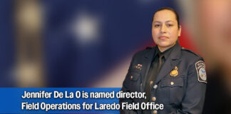 Jennifer De La O is named director, Field Operations for Laredo Field Office