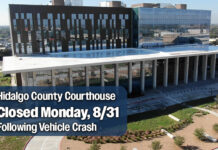 Hidalgo County Courthouse Closed Monday, 8/31 Following Vehicle Crash