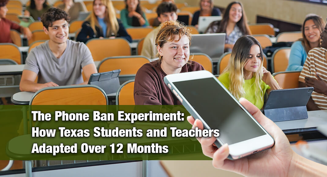 The change came as Texas schools navigated the first year of House Bill 1481, which requires school districts to adopt policies prohibiting students from using personal communication devices during the school day, with limited exceptions. Image for illustration purposes