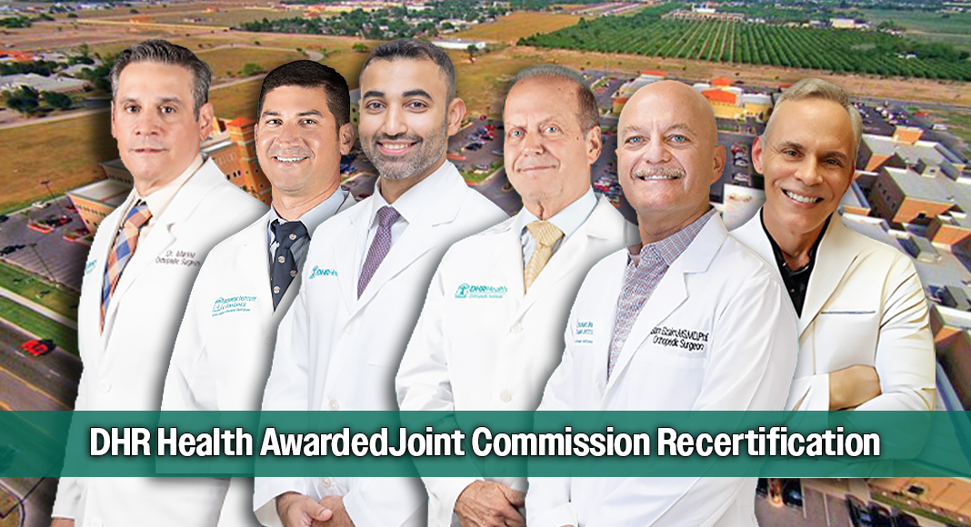 The program's orthopedic surgeons include: (Left to right) Dr. Jose Marina, Dr. Patrick Sander, Dr. Zain Sayeed, Dr. Jose Carreras, Dr. Haissam Elzaim, Dr. Guillermo Pechero. Images courtesy of DHR Health. Dr, Pachero, @rgvorthopedic via facebook